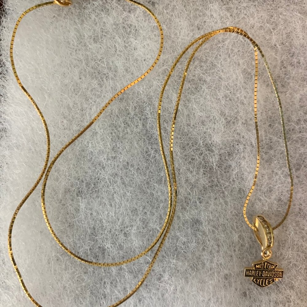 Black Hills Gold Harley Davidson Necklace